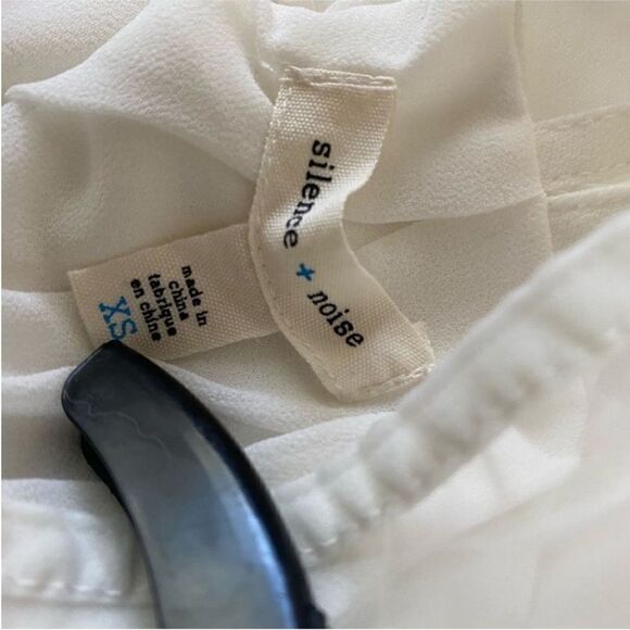 Urban Outfitters Silence & Noise  Bailey Sheer Cutout White Mini Dress. Size XS. - Picture 11 of 12